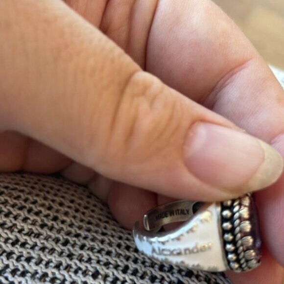 Alexander McQueen Made in Italy Pink Ring - Picture 4 of 4